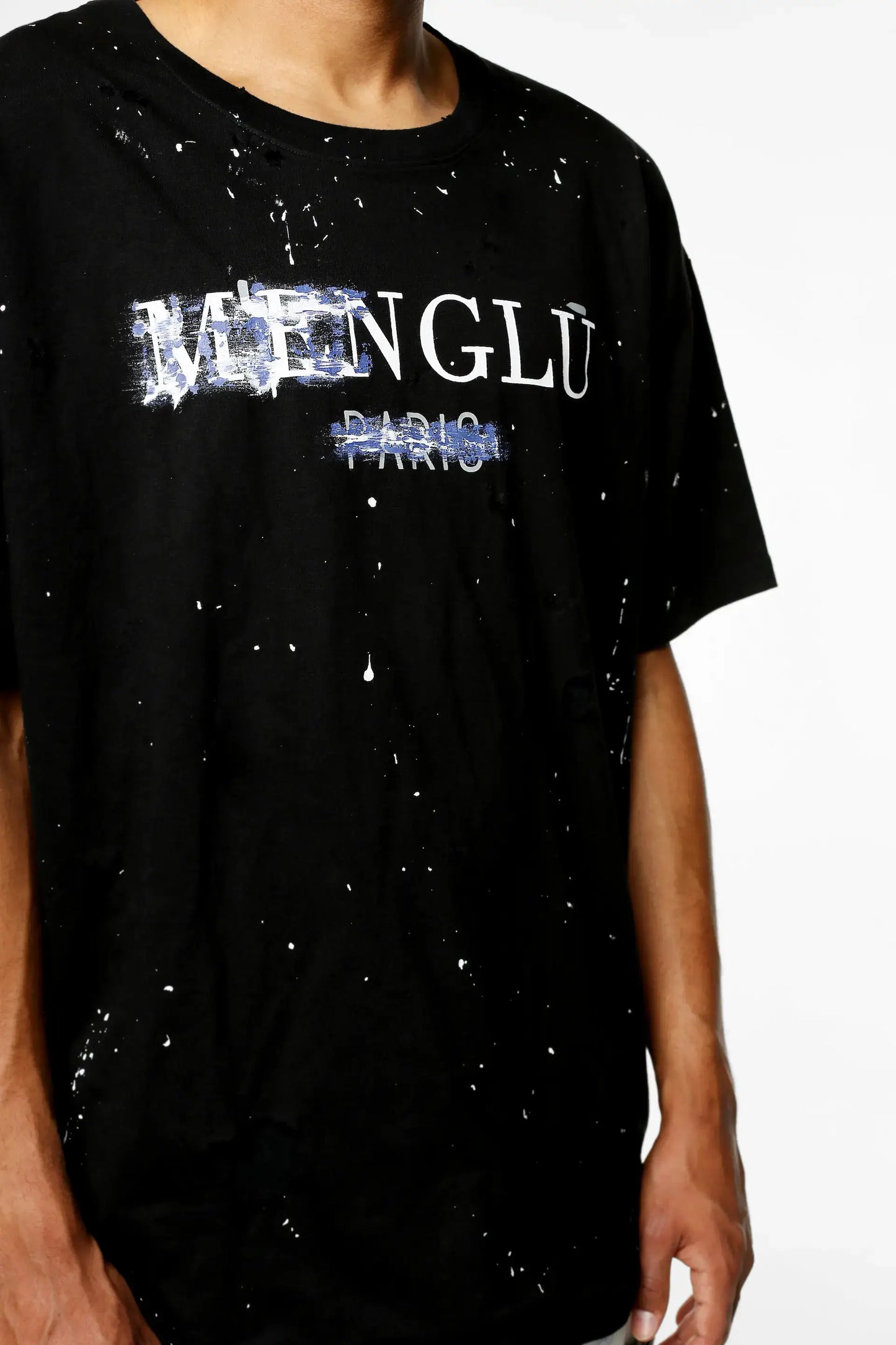 M'ENGLŪ LIBERTY SHIRT / BLACK CROSSED OUT