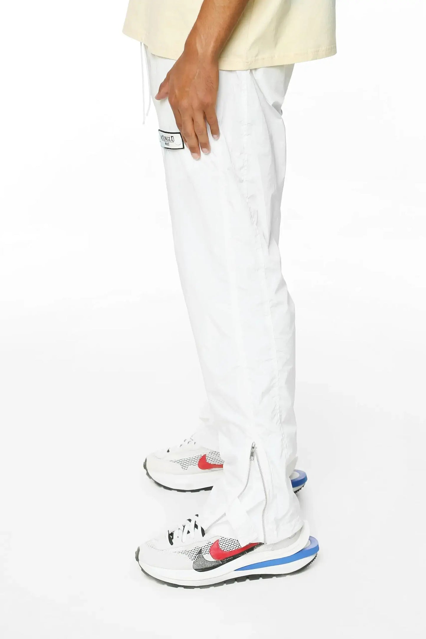 M'ENGLŪ LIBERTY TRACK PANTS / OFF-WHITE BLUE