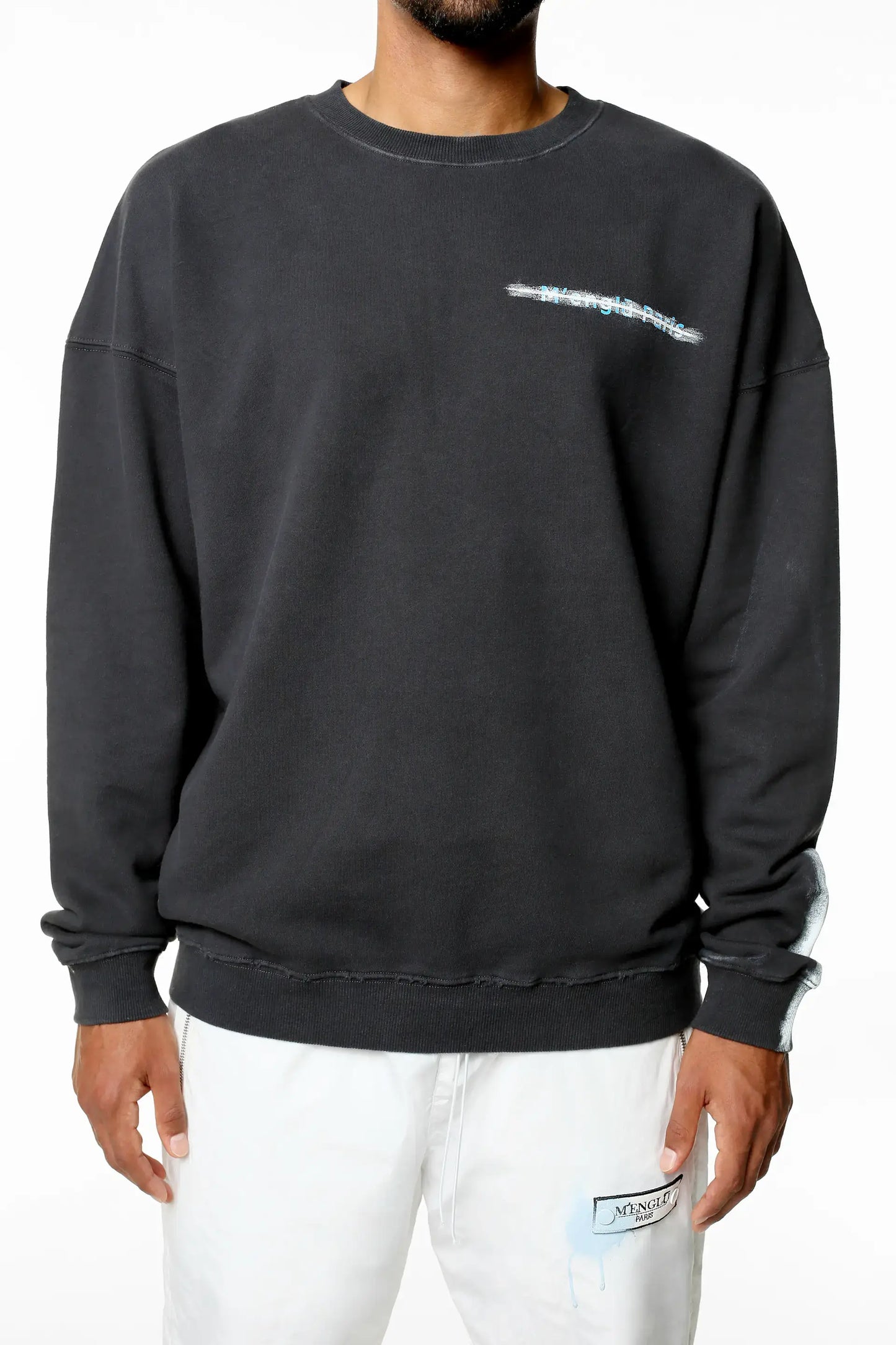 M'ENGLŪ LIBERTY OVERSIZED SWEATSHIRT / BLACK