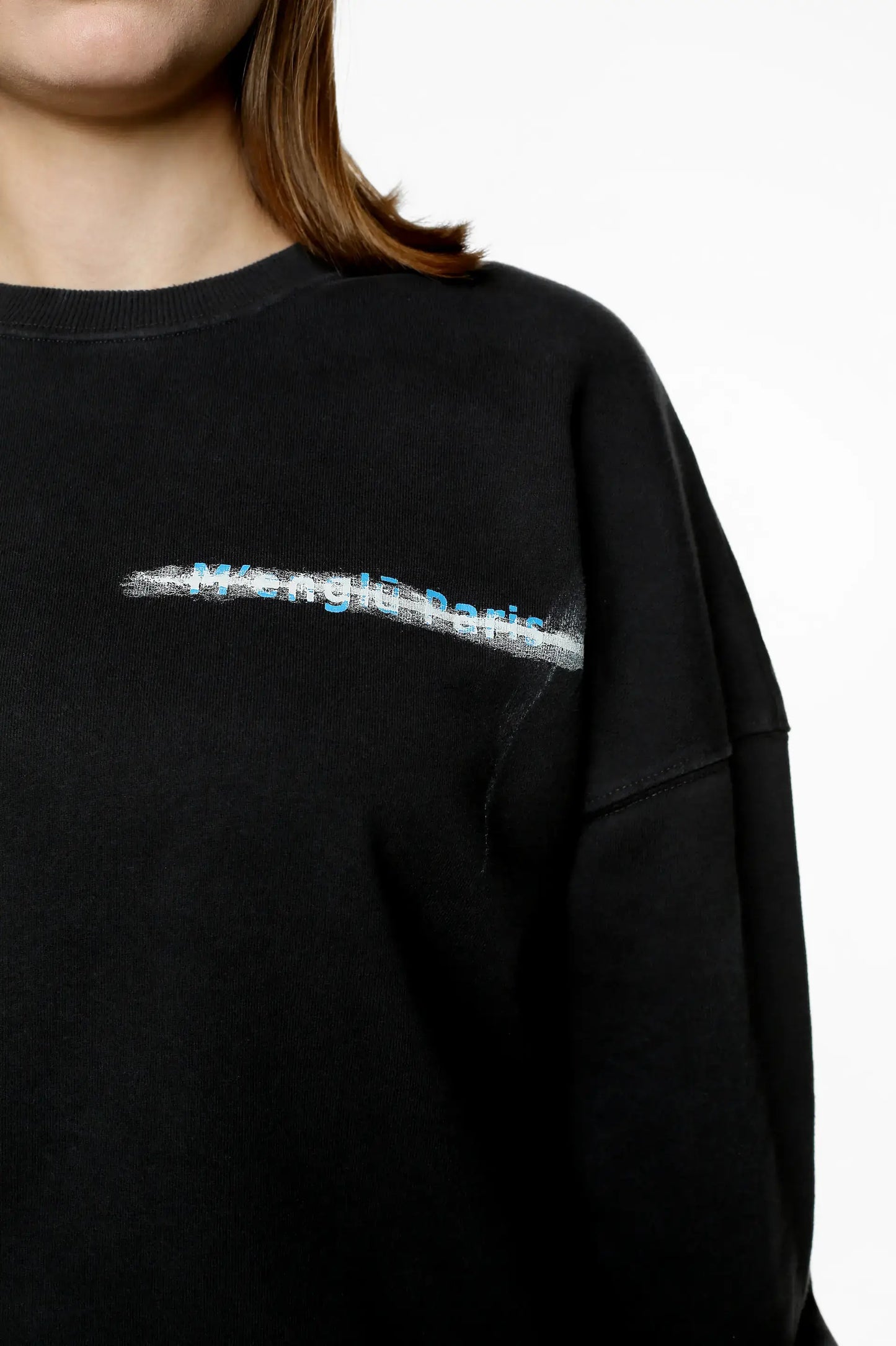 M'ENGLŪ LIBERTY OVERSIZED SWEATSHIRT / BLACK