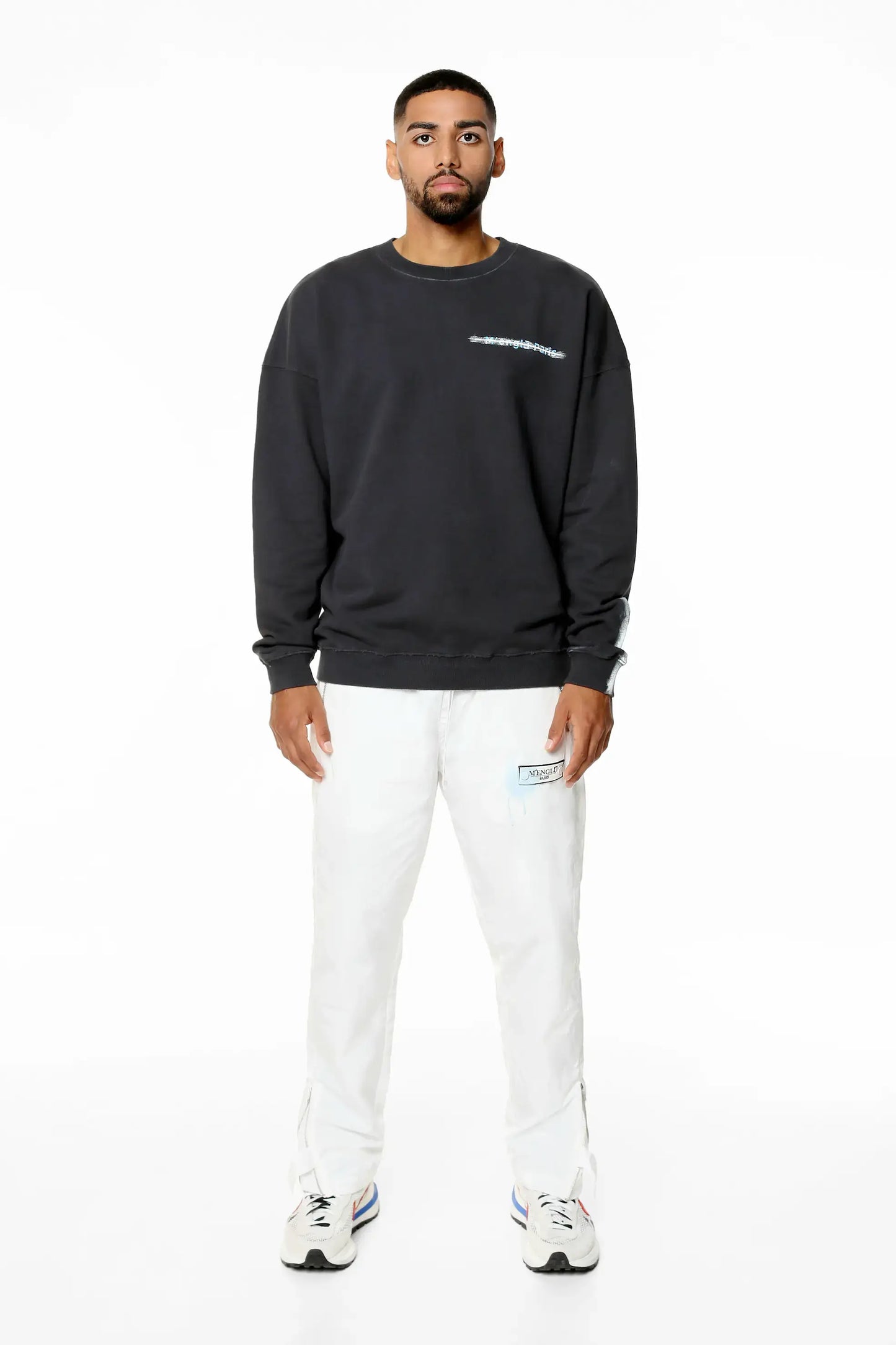 M'ENGLŪ LIBERTY OVERSIZED SWEATSHIRT / BLACK