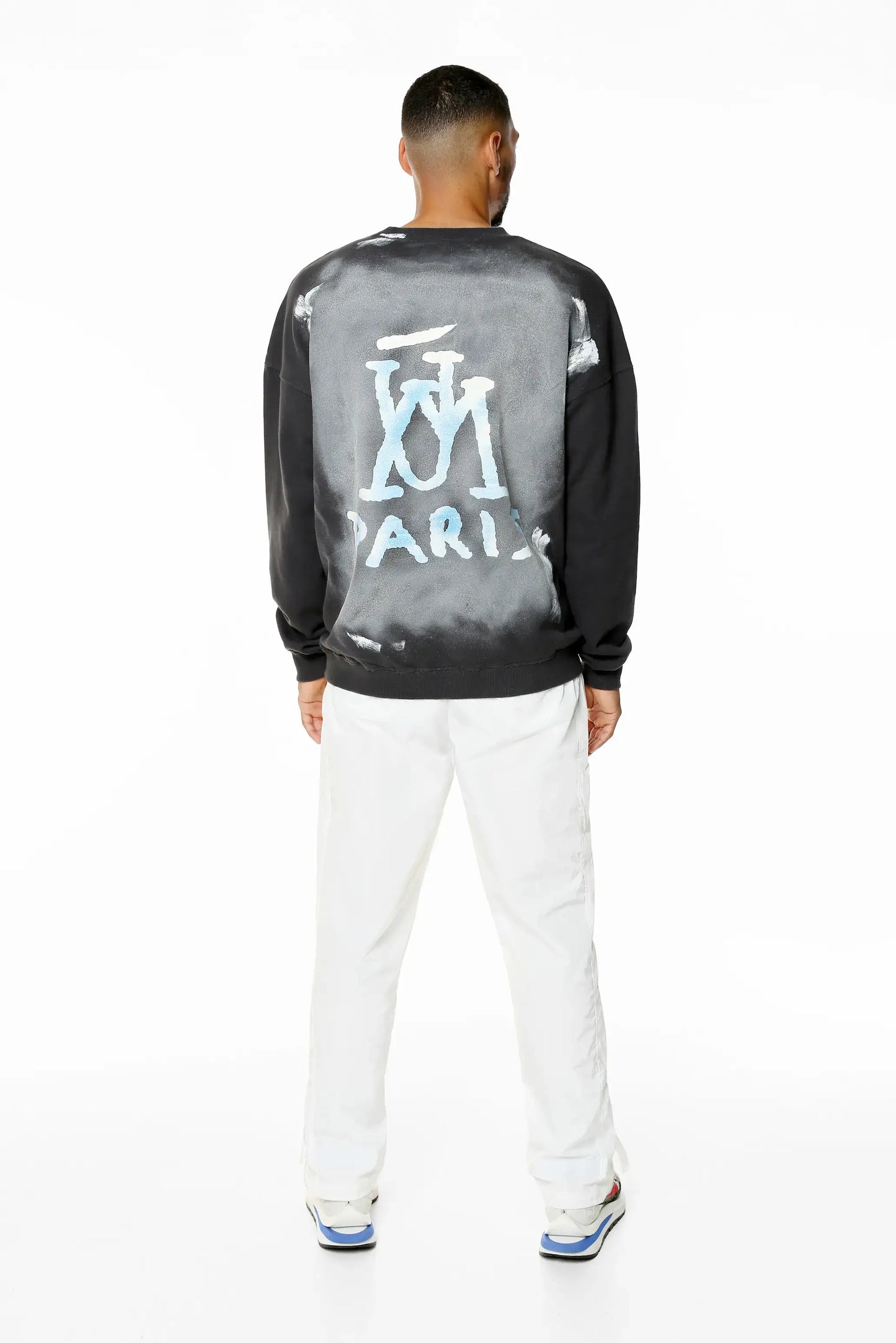 M'ENGLŪ LIBERTY OVERSIZED SWEATSHIRT / BLACK